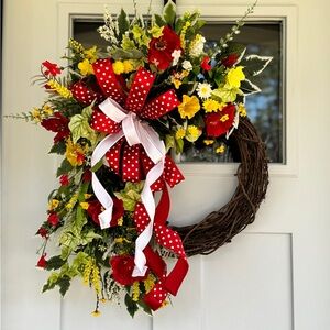 Red Poppies Wreath